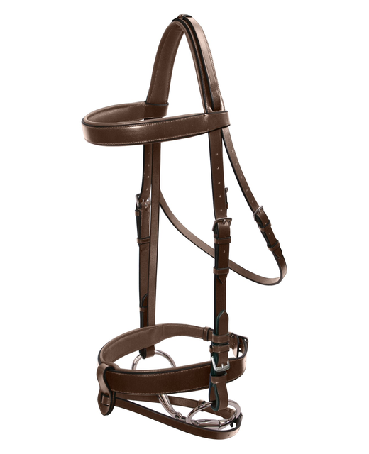 Platinum Wide Padded Hunt Bridle