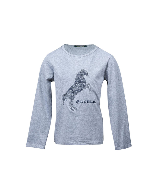 Dublin Lena Horse Embroidered Long Sleeve Tee Childs