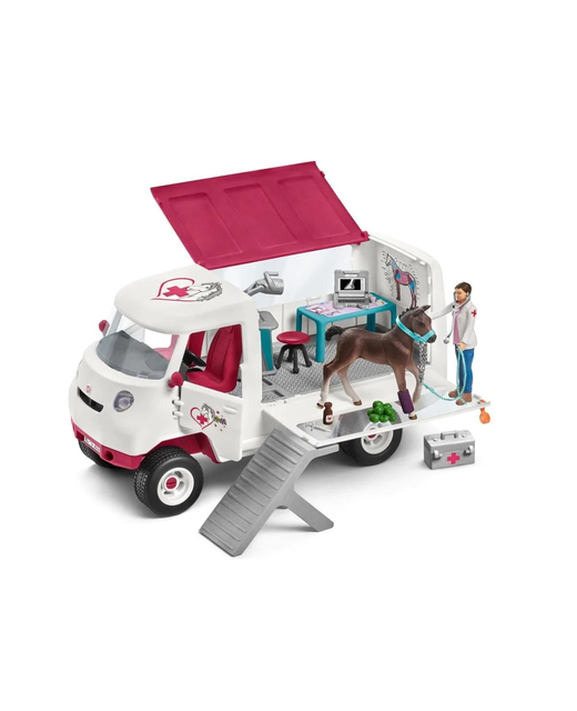 Schleich Mobile Vet With Hanoverian Foal