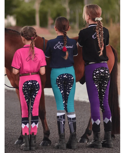 Peter Willams Printed Pull On Jodhpurs Kids Unicorn