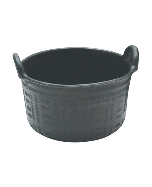 Rubber feed Tub Black 30L