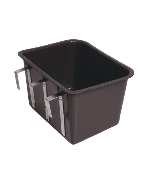 Plastic Feed Bin With Fence Bracket Large 35 Litre