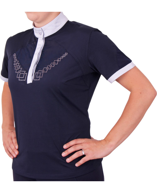 Cavallino Riding Shirt/Diamante Trim 