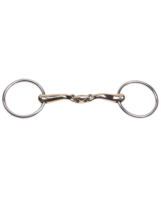 Curved Gold Training Snaffle