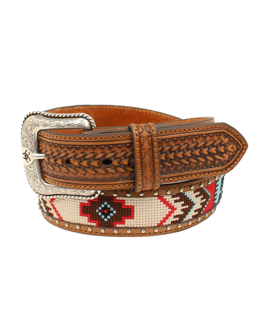 Ariat Mens Arrow Southwestern Inlay Belt 